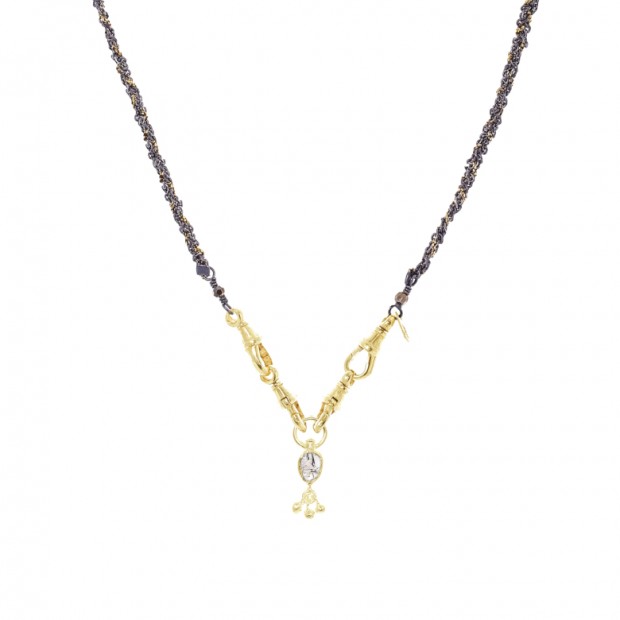 Marie Laure Chamorel auksuoto sidabro kaklo papuošalas 